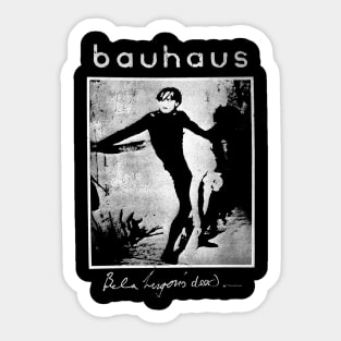 Bauhaus Palette Painting With Sound On A Gothic Canvas Sticker